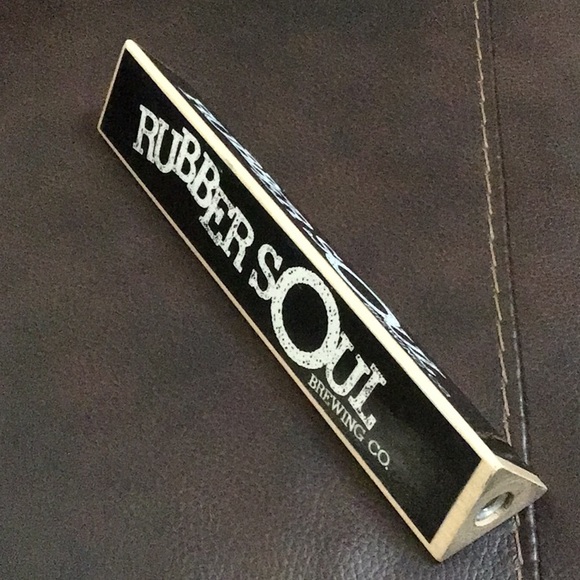 🍻 Rubber Soul Brewing Co 3-Sided Beer Tap Handle 9", Hummelstown PA - Picture 1 of 3